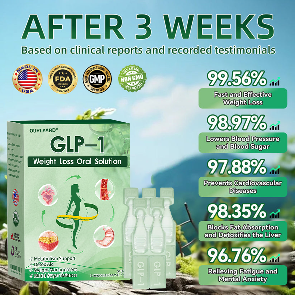 🥝 Official Store |💯 Ourlyard® UsGLP-1 Six-in-One Health Solution Oral Liquid (Just once a day, visible changes in 7 days) ✅ For obesity, cardiovascular health, diabetes, sleep apnea, Gut Health, joint issues, and more